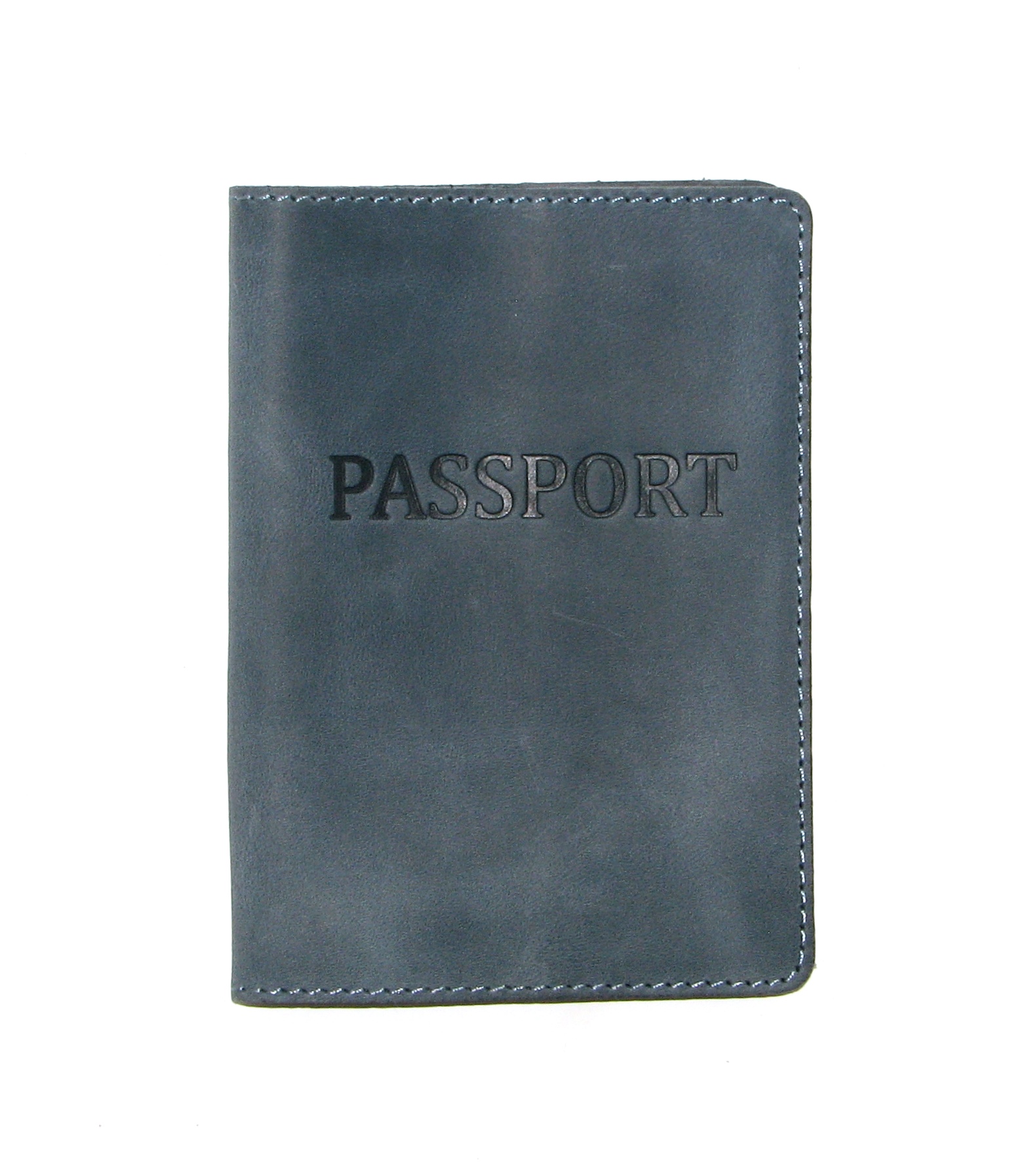 Шкіряна Обкладинка на Паспорт DNK Leather Passport-H синя